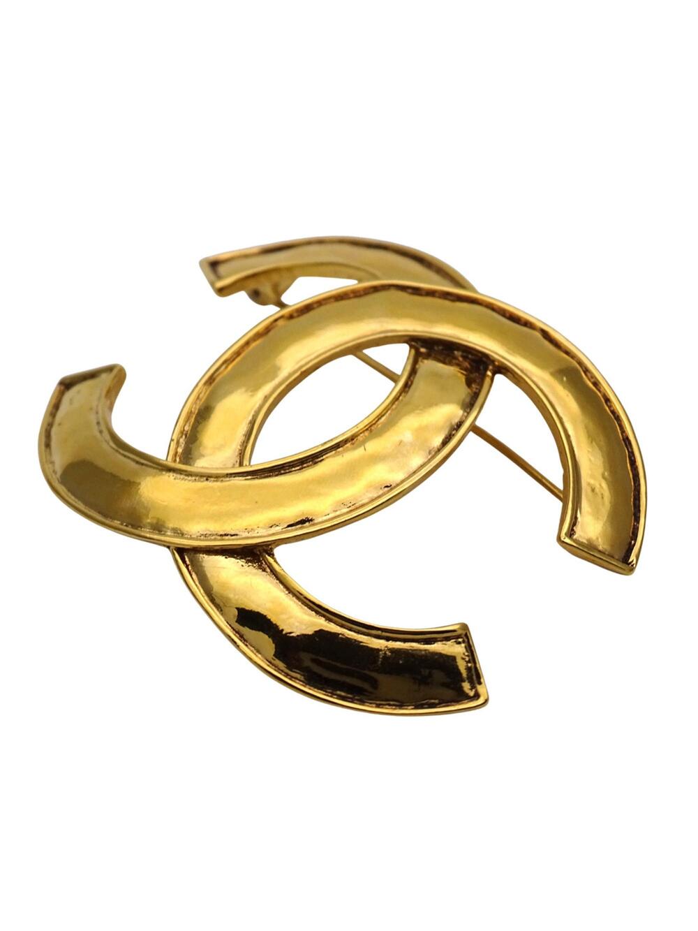 Chanel Vintage Brooch Gold Large #357310C10B